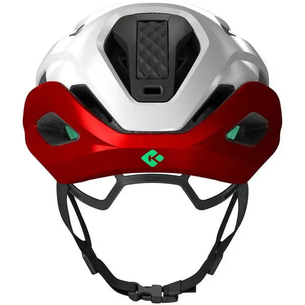 Lazer Strada KinetiCore Cycle Helmet Silver / Red - FREE UK Shipping, FREE 365 Day Returns | Moto Central