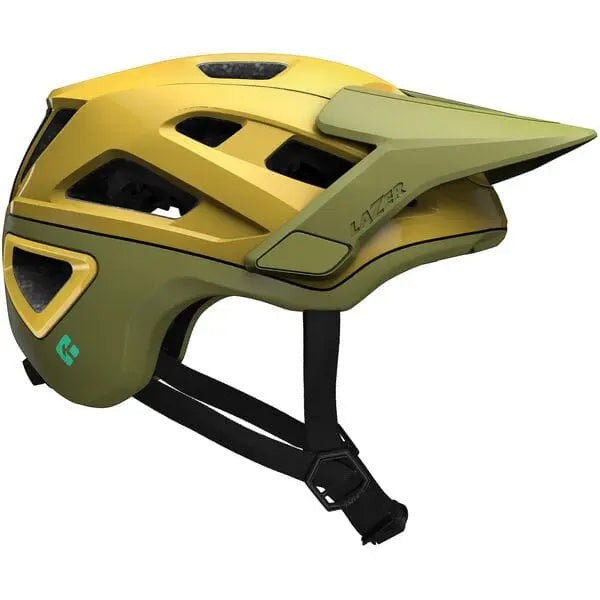 Lazer Jackal KinetiCore Cycle Helmet Gold / Green - FREE UK Shipping, FREE 365 Day Returns | Moto Central