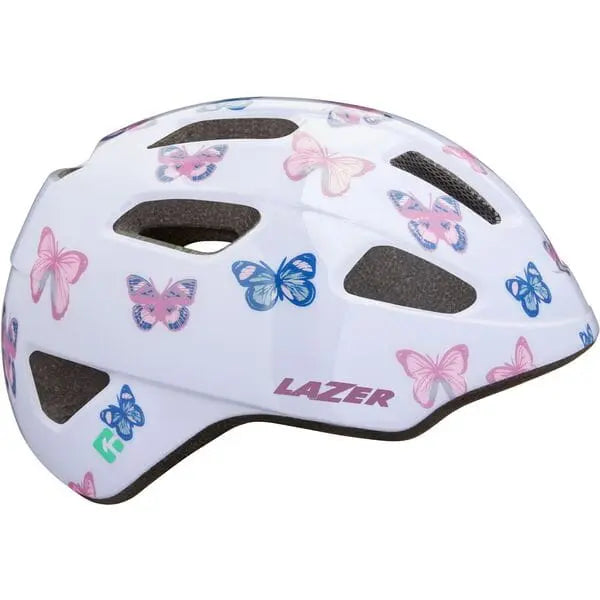 Lazer NutZ 2.0 KinetiCore Youth Cycle Helmet Butterfly - FREE UK Shipping, FREE 365 Day Returns | Moto Central