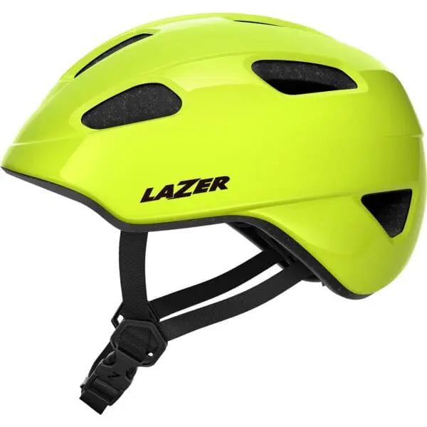 Lazer NutZ 2.0 KinetiCore Youth Cycle Helmet Flash Yellow - FREE UK Shipping, FREE 365 Day Returns | Moto Central