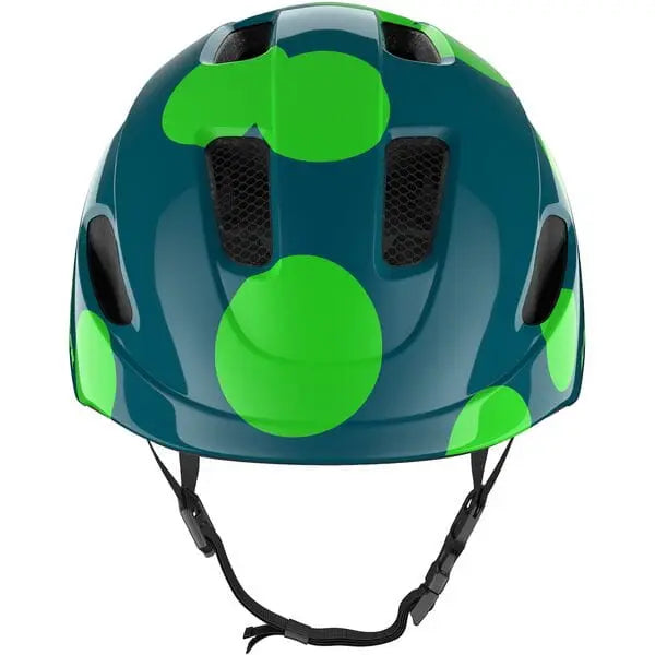 Lazer NutZ 2.0 KinetiCore Youth Cycle Helmet Green Dots - FREE UK Shipping, FREE 365 Day Returns | Moto Central