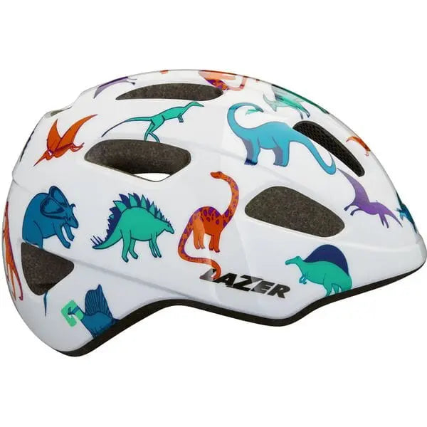 Lazer PNut 2.0 KinetiCore Kids Cycle Helmet Dinosaurs - FREE UK Shipping, FREE 365 Day Returns | Moto Central