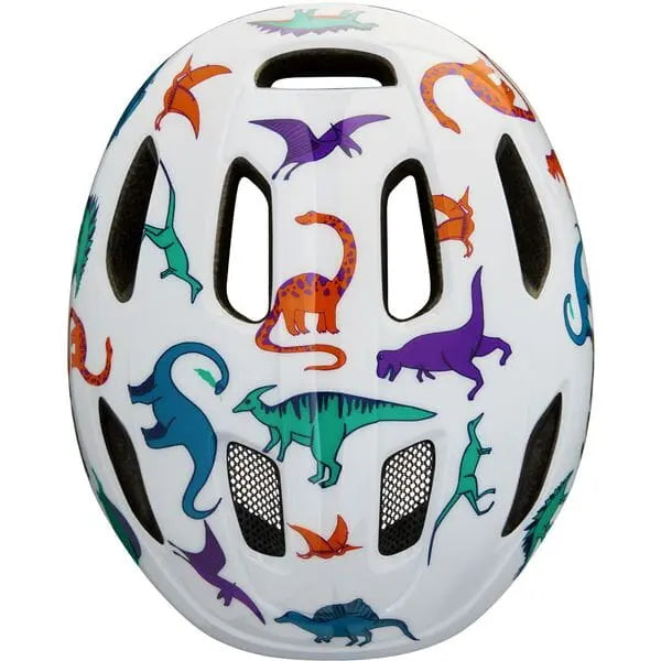 Lazer PNut 2.0 KinetiCore Kids Cycle Helmet Dinosaurs - FREE UK Shipping, FREE 365 Day Returns | Moto Central