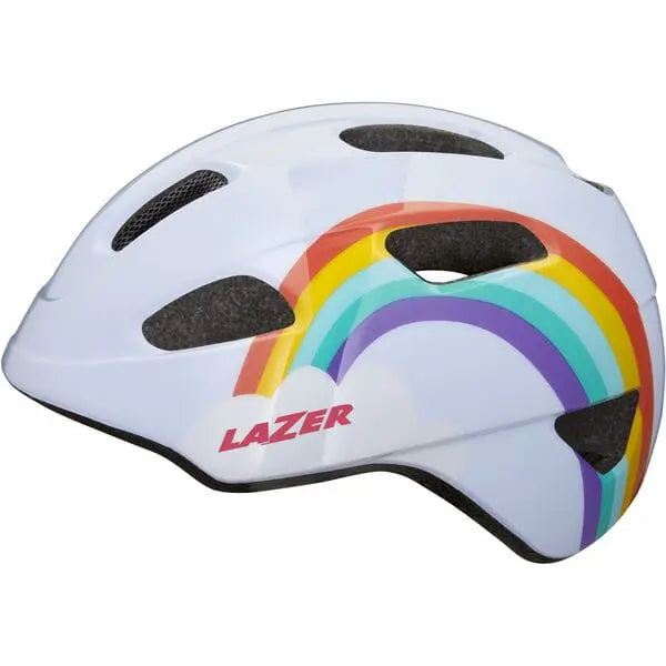 Lazer PNut 2.0 KinetiCore Kids Cycle Helmet Rainbow - FREE UK Shipping, FREE 365 Day Returns | Moto Central