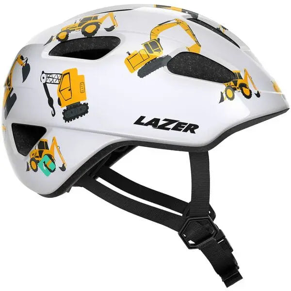 Lazer PNut 2.0 KinetiCore Kids Cycle Helmet Diggers - FREE UK Shipping, FREE 365 Day Returns | Moto Central