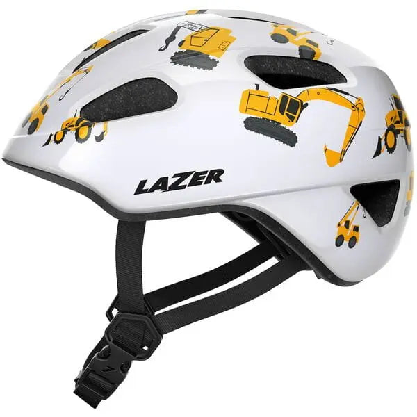 Lazer PNut 2.0 KinetiCore Kids Cycle Helmet Diggers - FREE UK Shipping, FREE 365 Day Returns | Moto Central