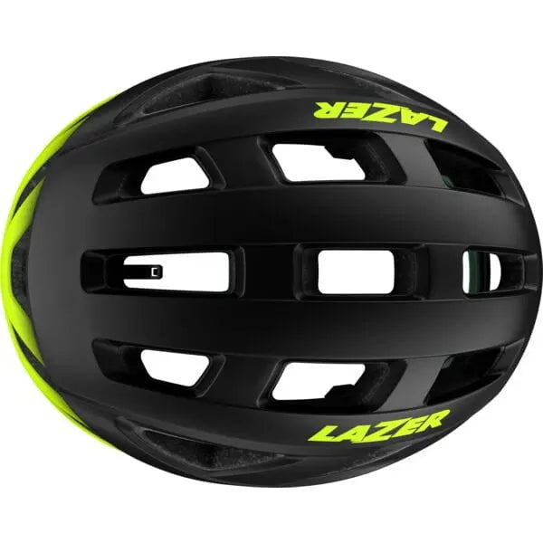 Lazer Tonic Kineticore Cycle Helmet Flash Yellow / Matt Black - FREE UK Shipping, FREE 365 Day Returns | Moto Central