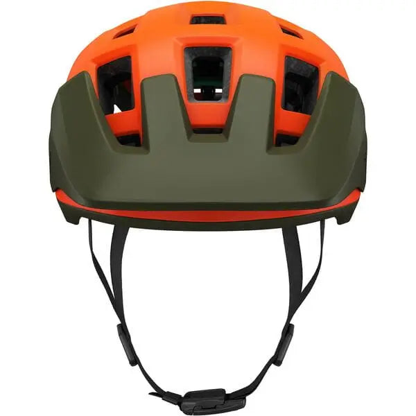Lazer Coyote Kineticore Cycle Helmet Matt Orange / Green - FREE UK Shipping, FREE 365 Day Returns | Moto Central