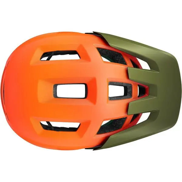 Lazer Coyote Kineticore Cycle Helmet Matt Orange / Green - FREE UK Shipping, FREE 365 Day Returns | Moto Central
