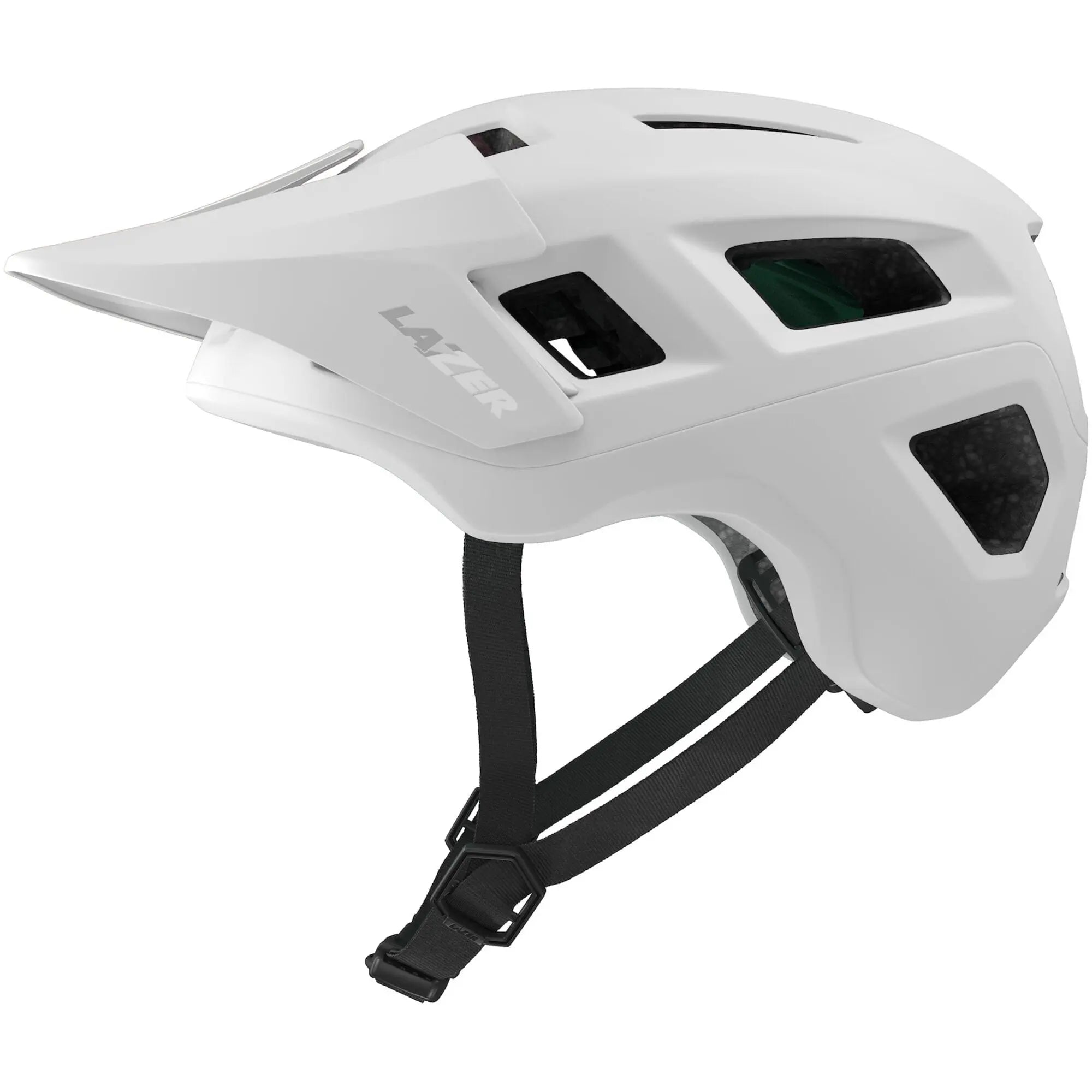 Lazer Coyote KinetiCore Cycle Helmet Matt Full White - FREE UK Shipping, FREE 365 Day Returns | Moto Central