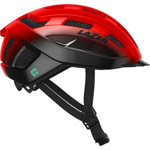 Lazer Codax KinetiCore Cycle Helmet Red / Black - FREE UK Shipping, FREE 365 Day Returns | Moto Central