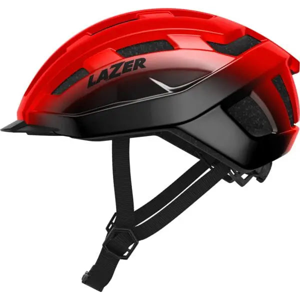Lazer Codax KinetiCore Cycle Helmet Red / Black - FREE UK Shipping, FREE 365 Day Returns | Moto Central