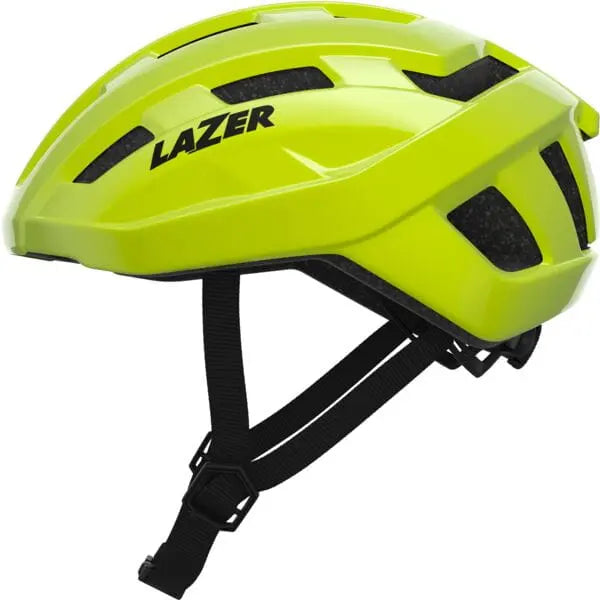 Lazer Tempo Kineticore Cycle Helmet Flash Yellow - FREE UK Shipping, FREE 365 Day Returns | Moto Central