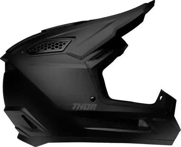 Thor Fleet Blackout Matt Black - FREE UK Shipping, FREE 365 Day Returns | Moto Central