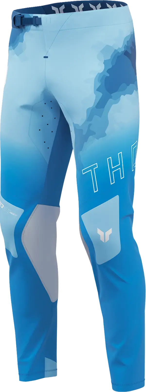 Thor Sportmode Carbon MX Textile Trouser Electric Blue / Powder Blue - FREE UK Shipping, FREE 365 Day Returns | Moto Central