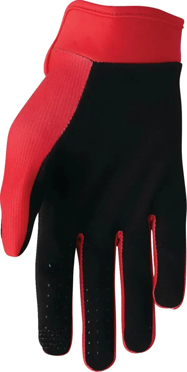 Thor Launchmode Textile Gloves Red - FREE UK Shipping, FREE 365 Day Returns | Moto Central