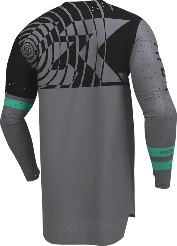 Thor Sportmode Mind Control Jersey Black / Charcoal / Aqua - FREE UK Shipping, FREE 365 Day Returns | Moto Central