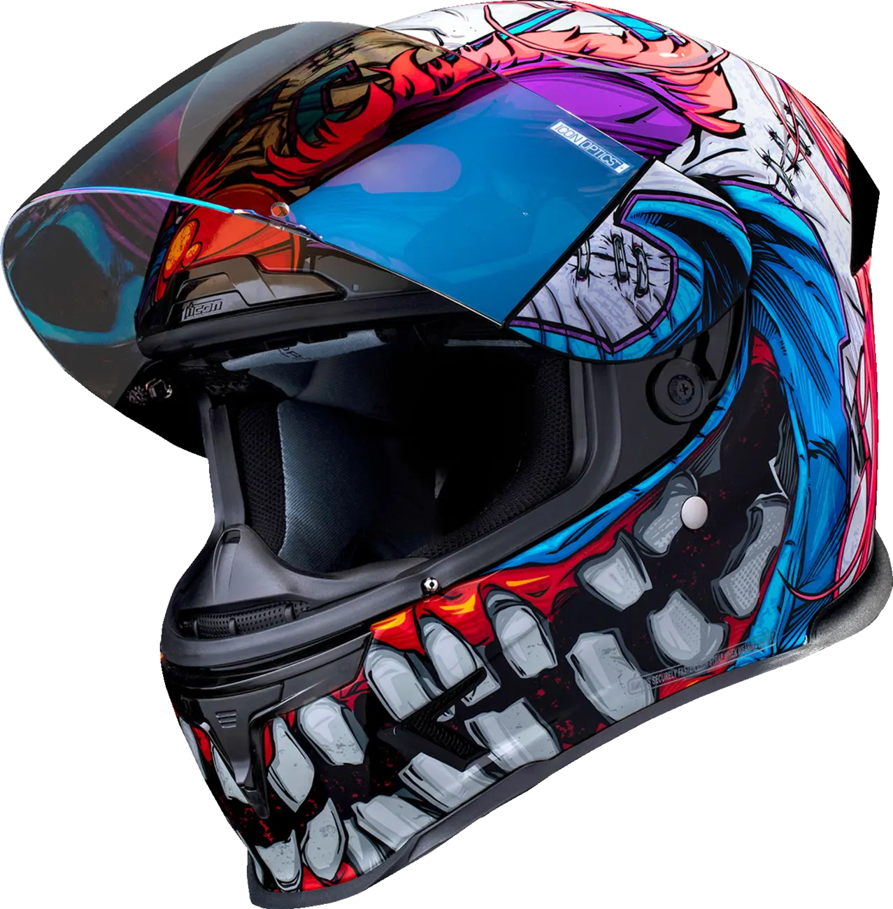 Icon Airframe Pro Krazy Klown 2 Black / Blue / Pink / Purple / White - FREE UK Shipping, FREE 365 Day Returns | Moto Central