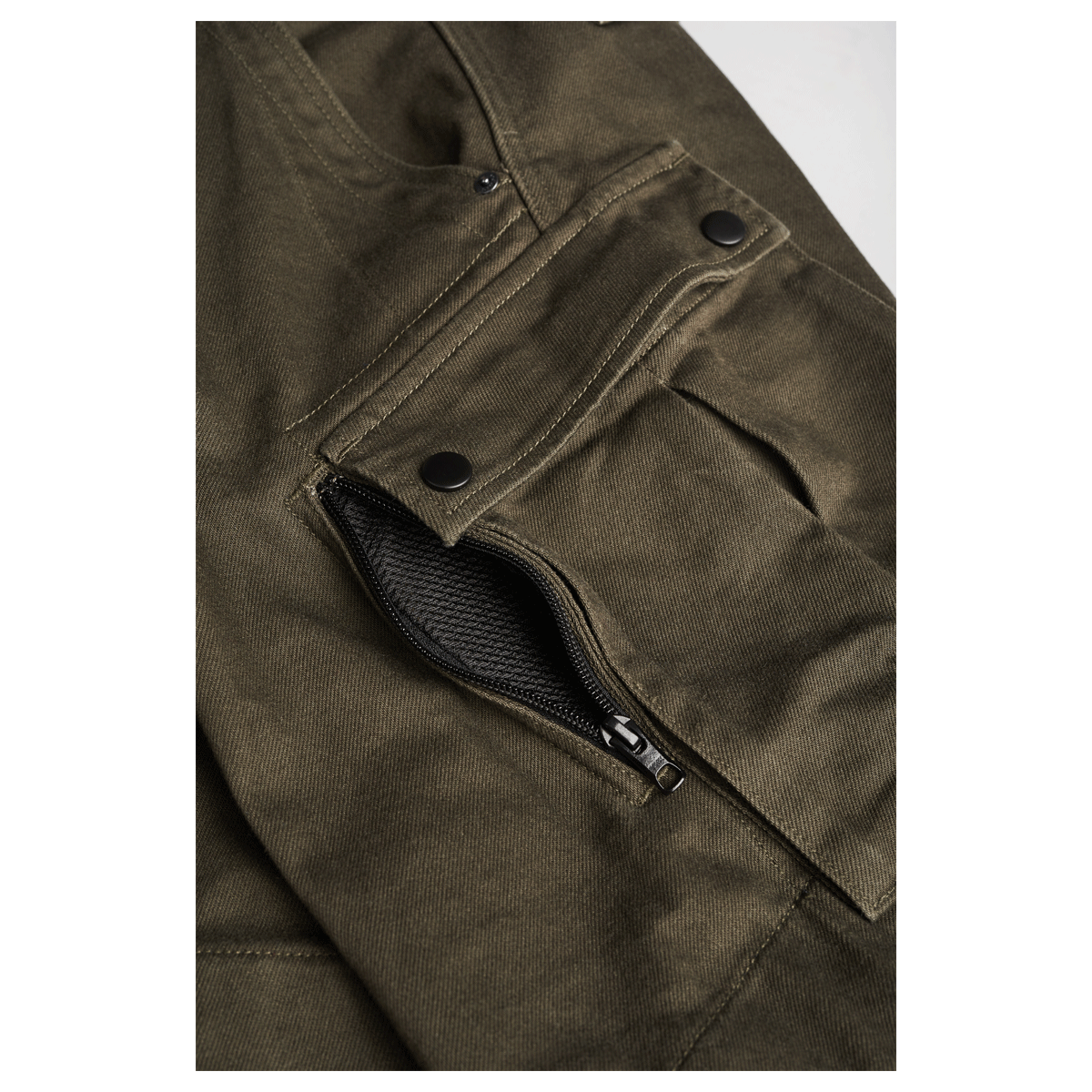 Pando Moto Mark AAA Cargo Jeans Olive FREE UK Delivery, FREE 365 Day Returns | Moto Central