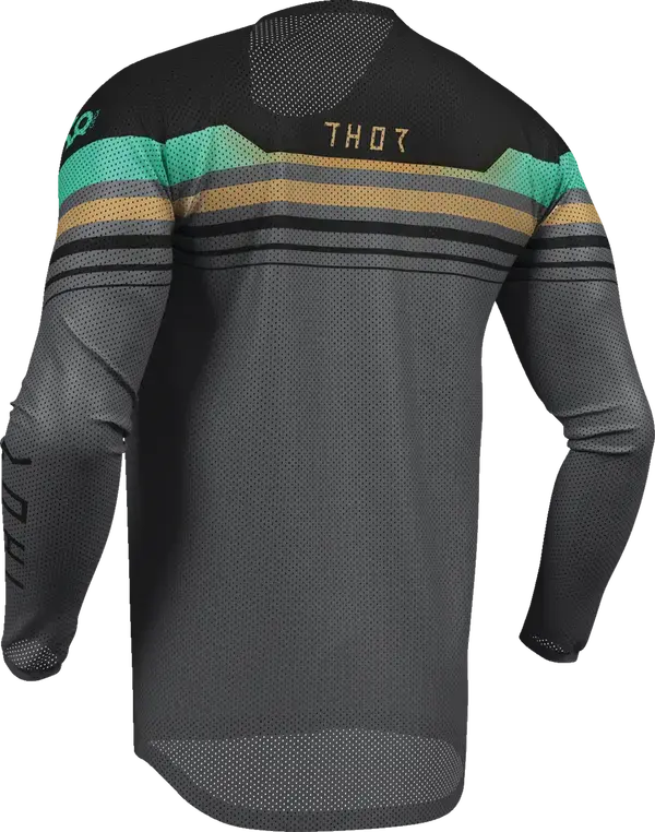 Thor Launchmode Air Raptor Jersey Black / Charcoal Grey / Orange - FREE UK Shipping, FREE 365 Day Returns | Moto Central