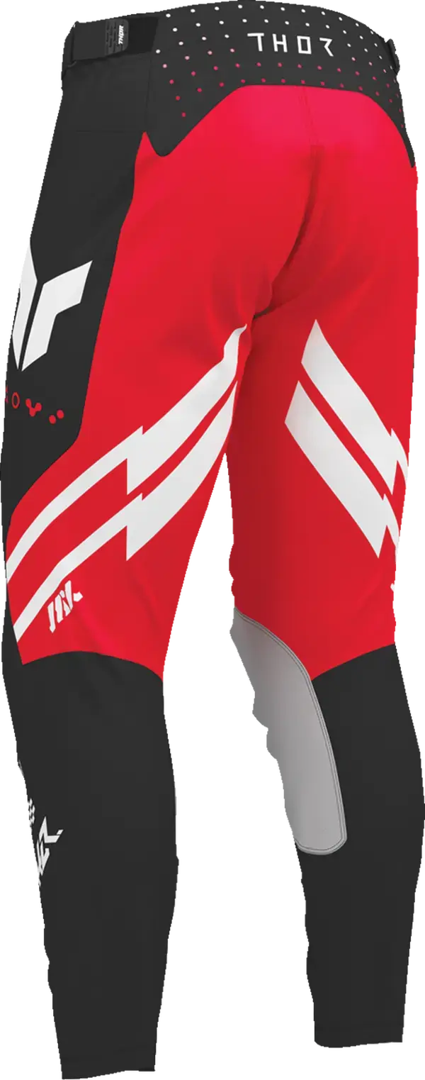 Thor Launchmode Futura MX Textile Trouser Black / Grey / Red / White - FREE UK Shipping, FREE 365 Day Returns | Moto Central