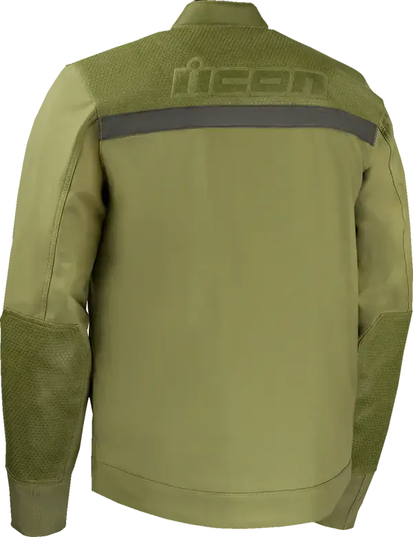 Icon Midhawk Textile Jacket Green - FREE UK Shipping, FREE 365 Day Returns | Moto Central
