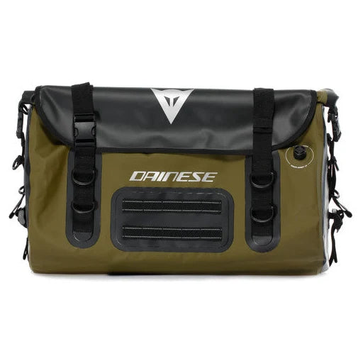 Dainese Explorer Waterproof Duffel Bag Black / Green - 45 Litres - front view