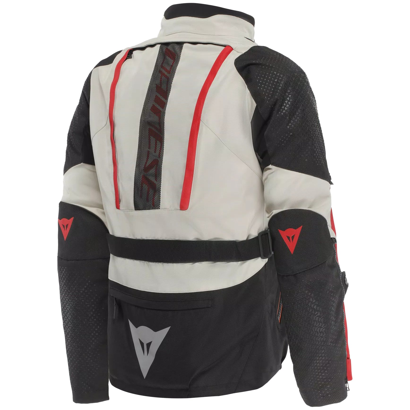 Dainese Gullfoss D-Dry Textile Jacket Black / White / Red, rear view