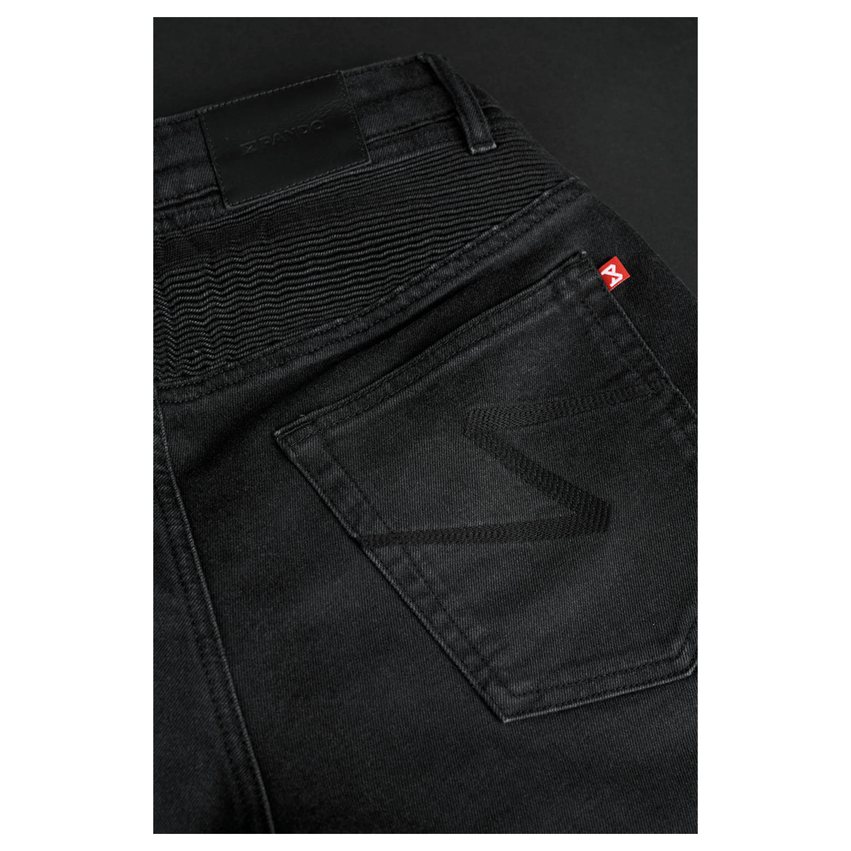 Pando Moto Karl Devil AAA Slim Fit Jeans Black FREE UK Delivery, FREE 365 Day Returns | Moto Central