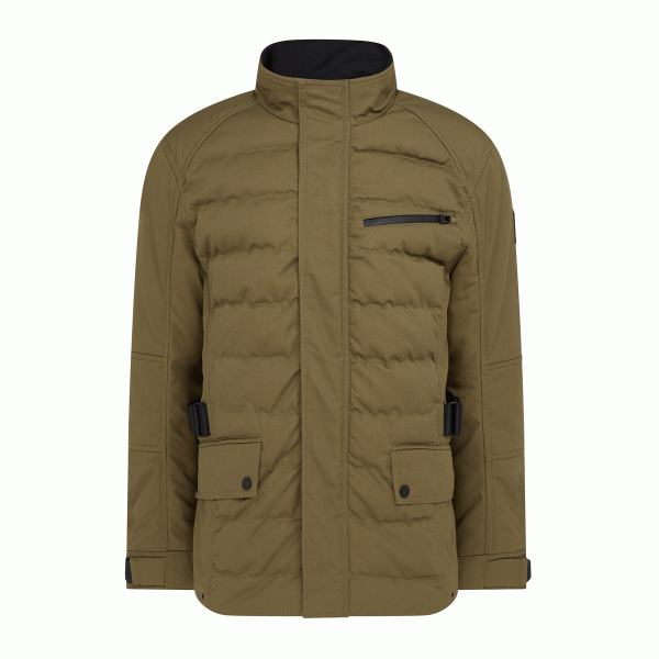 Belstaff Calder Textile Jacket Olive FREE UK Delivery, FREE 365 Day Returns | Moto Central