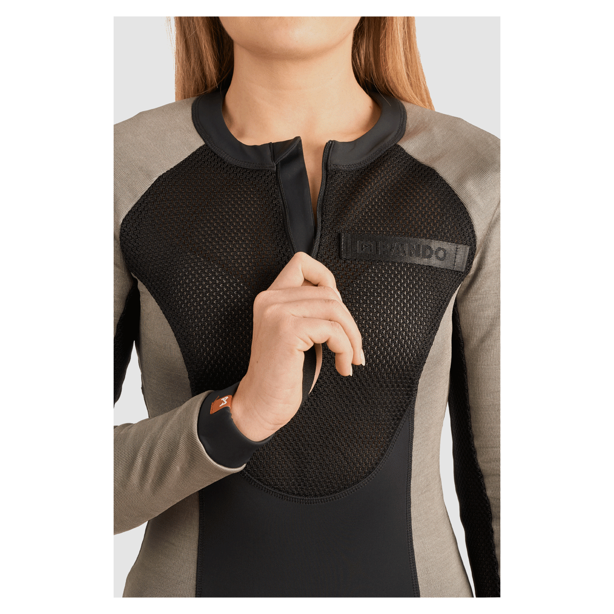 Pando Moto Bia AAA Protective Body Ladies Base Layer Grey FREE UK Delivery, FREE 365 Day Returns | Moto Central