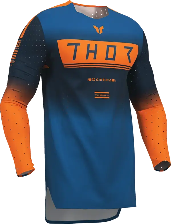 Thor Sportmode Geo Jersey Midnight Blue - FREE UK Shipping, FREE 365 Day Returns | Moto Central