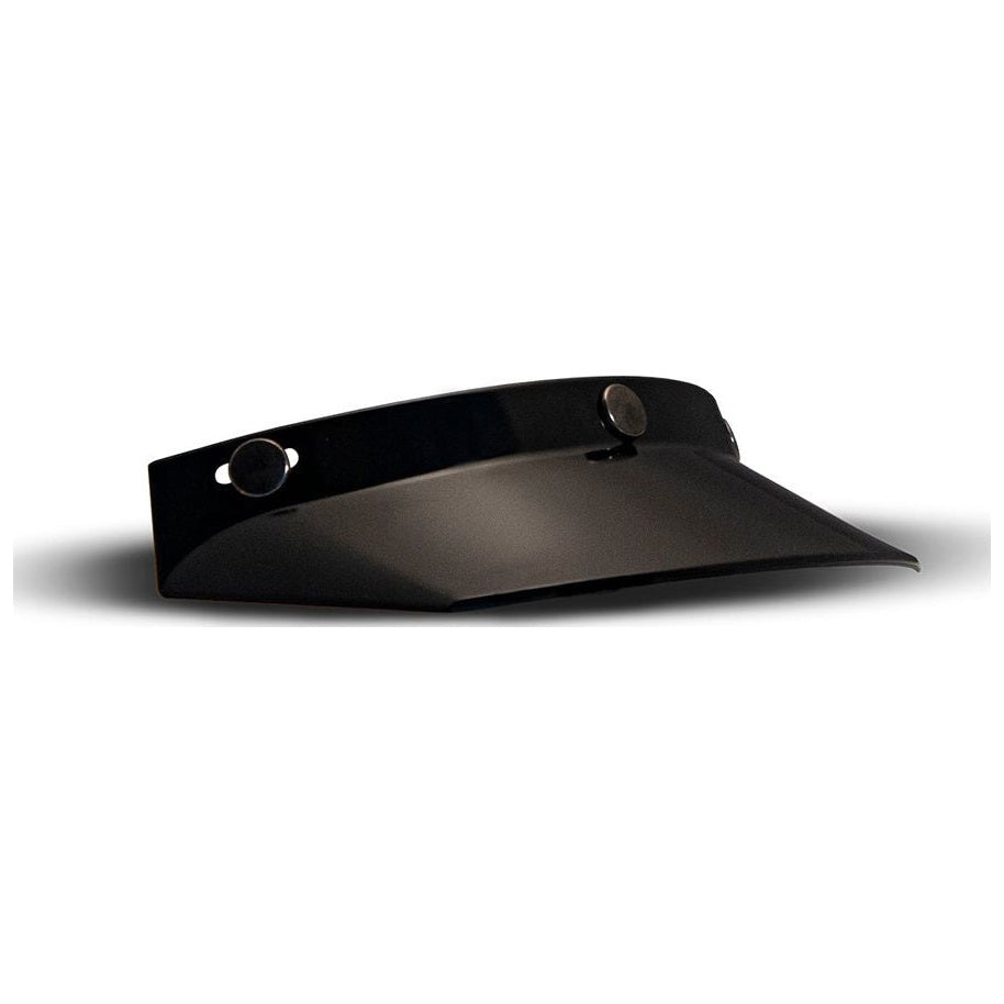 DMD 3-Snap Off-Road Helmet Peak Black, front three-quarter view