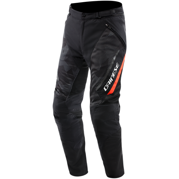 Dainese Drake 2 Super Air Textile Trouser Black / Fluo Red