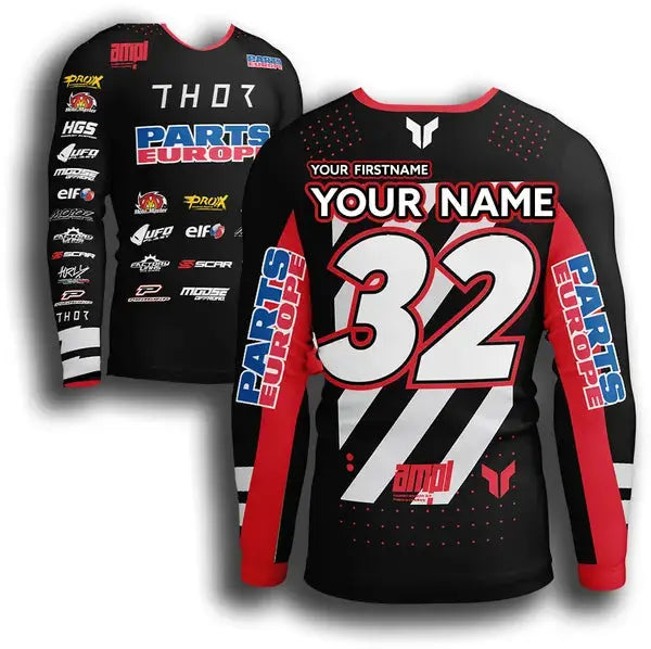 Thor Launchmode Futura AMPL 2026 Challenge Youth Jersey Black / Red - FREE UK Shipping, FREE 365 Day Returns | Moto Central