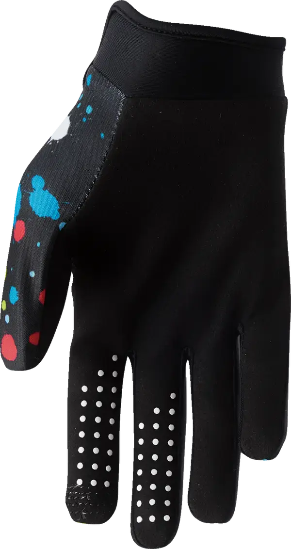Thor Launchmode Splat Youth Textile Gloves Black / Multi - FREE UK Shipping, FREE 365 Day Returns | Moto Central