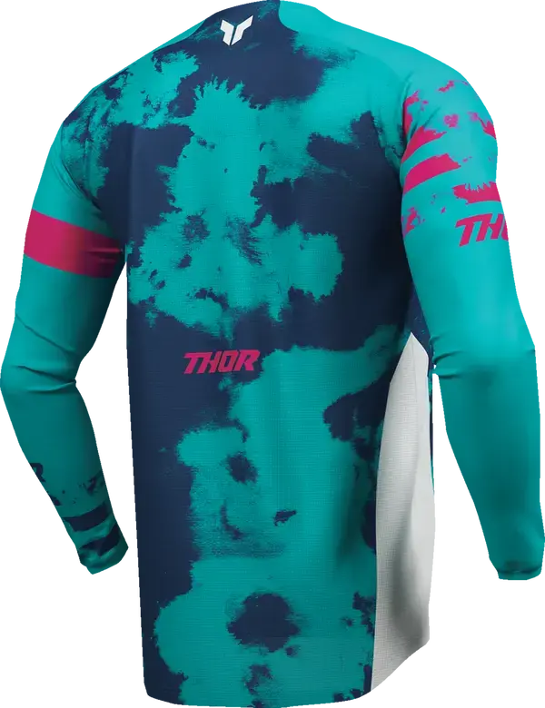 Thor Launchmode Bleach Youth Jersey Aqua / Blue / Pink / White - FREE UK Shipping, FREE 365 Day Returns | Moto Central