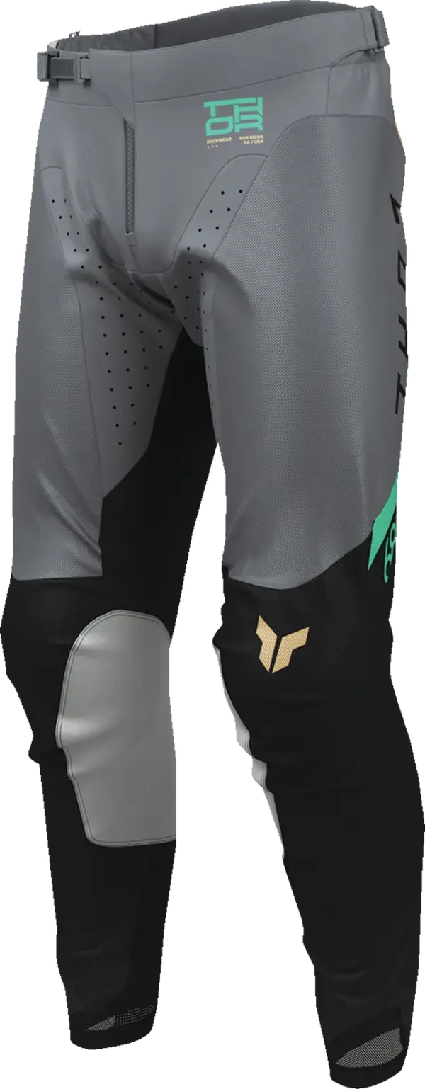 Thor Launchmode Air Raptor MX Textile Trouser Black / Charcoal Grey - FREE UK Shipping, FREE 365 Day Returns | Moto Central