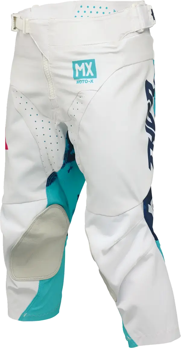 Thor Launchmode Bleach Youth MX Textile Trouser Aqua / Blue / White - FREE UK Shipping, FREE 365 Day Returns | Moto Central