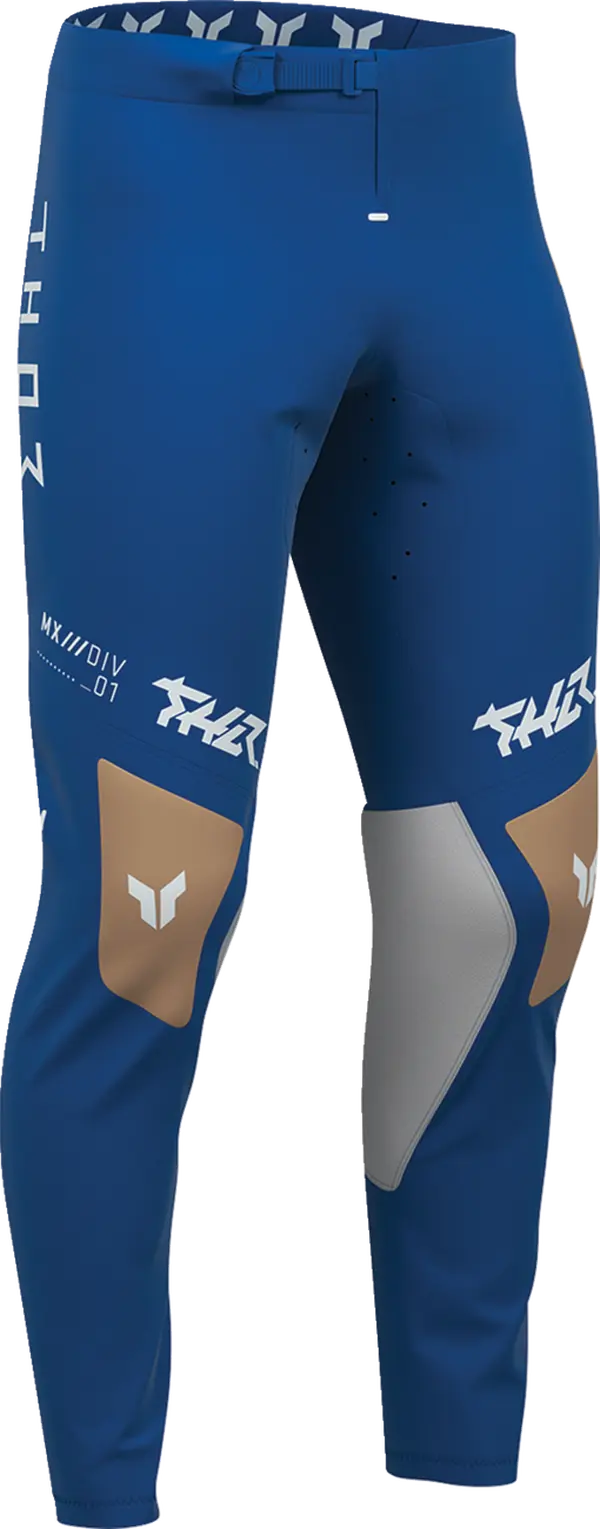 Thor Sportmode Mind Control MX Textile Trouser Light Grey / Blue - FREE UK Shipping, FREE 365 Day Returns | Moto Central