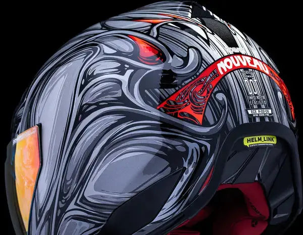 Icon Domain Nouveau Silver - FREE UK Shipping, FREE 365 Day Returns | Moto Central