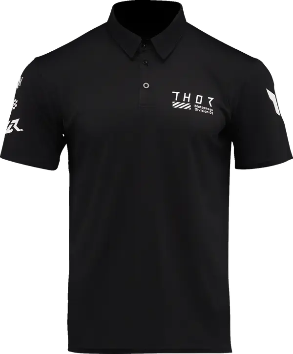 Thor Corpo Polo Shirt Black - FREE UK Shipping, FREE 365 Day Returns | Moto Central