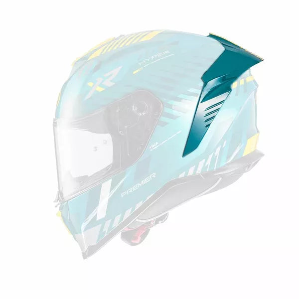 Premier Hyper XR21 Helmet Spoiler Blue FREE 365 Day Returns, FREE UK Delivery | Moto Central