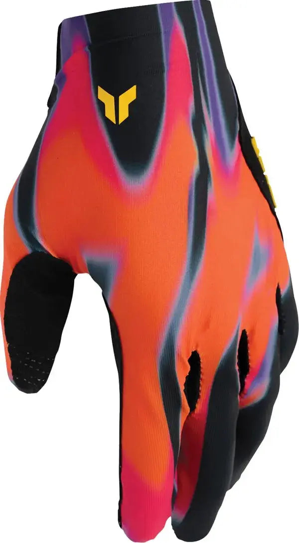 Thor Sportmode Inferno Textile Gloves Orange / Pink / Purple - FREE UK Shipping, FREE 365 Day Returns | Moto Central