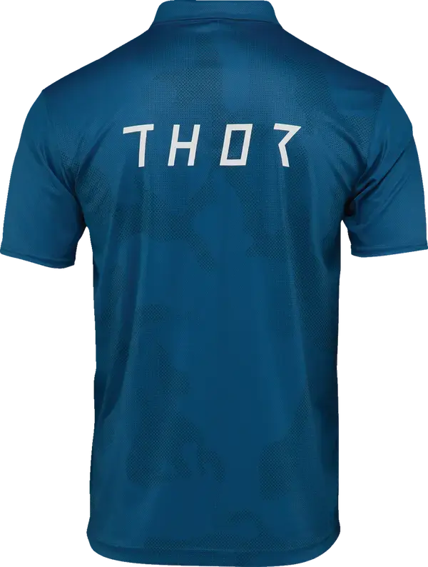Thor Corpo Polo Shirt Storm Blue - FREE UK Shipping, FREE 365 Day Returns | Moto Central