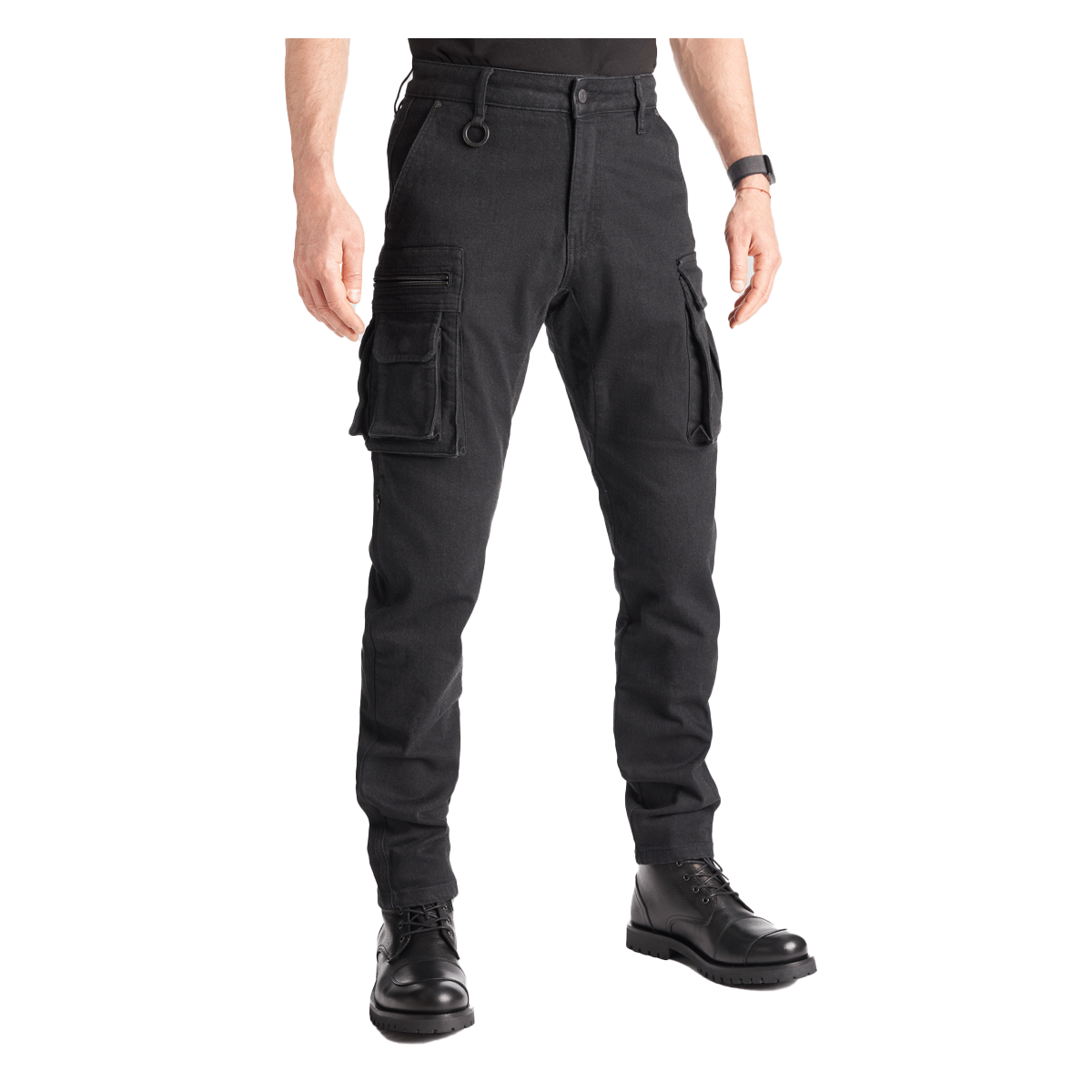 Pando Moto Desert Cargo Jeans Black FREE UK Delivery, FREE 365 Day Returns | Moto Central