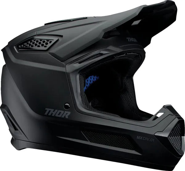 Thor Fleet Blackout Matt Black - FREE UK Shipping, FREE 365 Day Returns | Moto Central