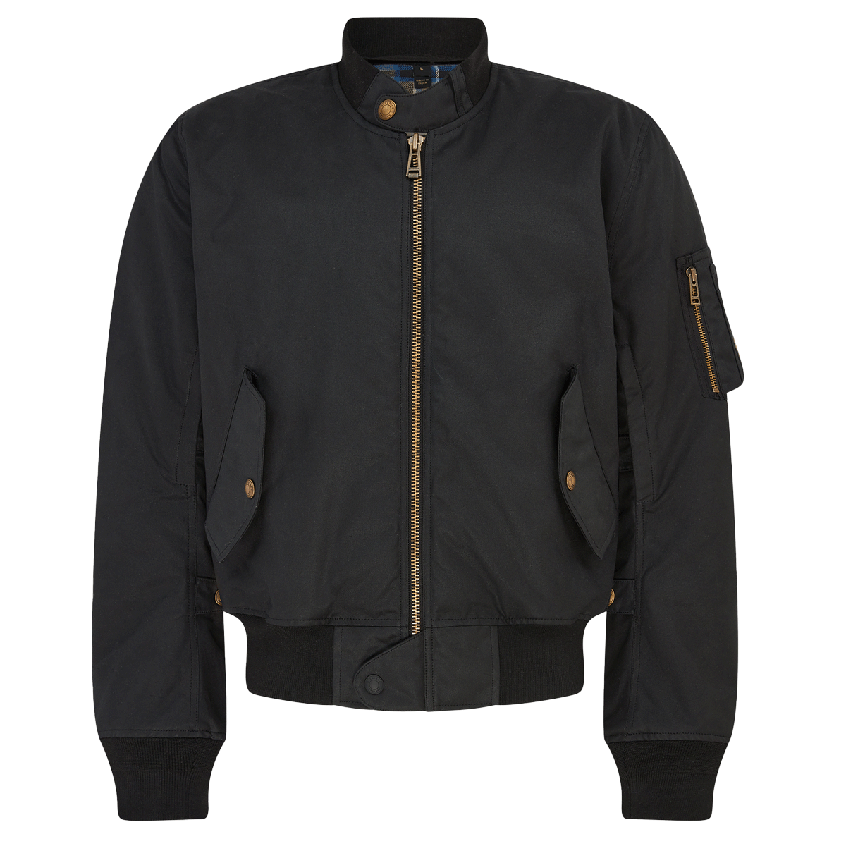 Belstaff Brecon Bomber Ultracore 8oz Waxed Cotton Jacket Black FREE UK Delivery, FREE 365 Day Returns | Moto Central