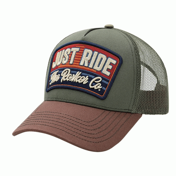 Rokker Just Ride Trucker Cap Army green FREE UK Delivery, FREE 365 Day Returns | Moto Central