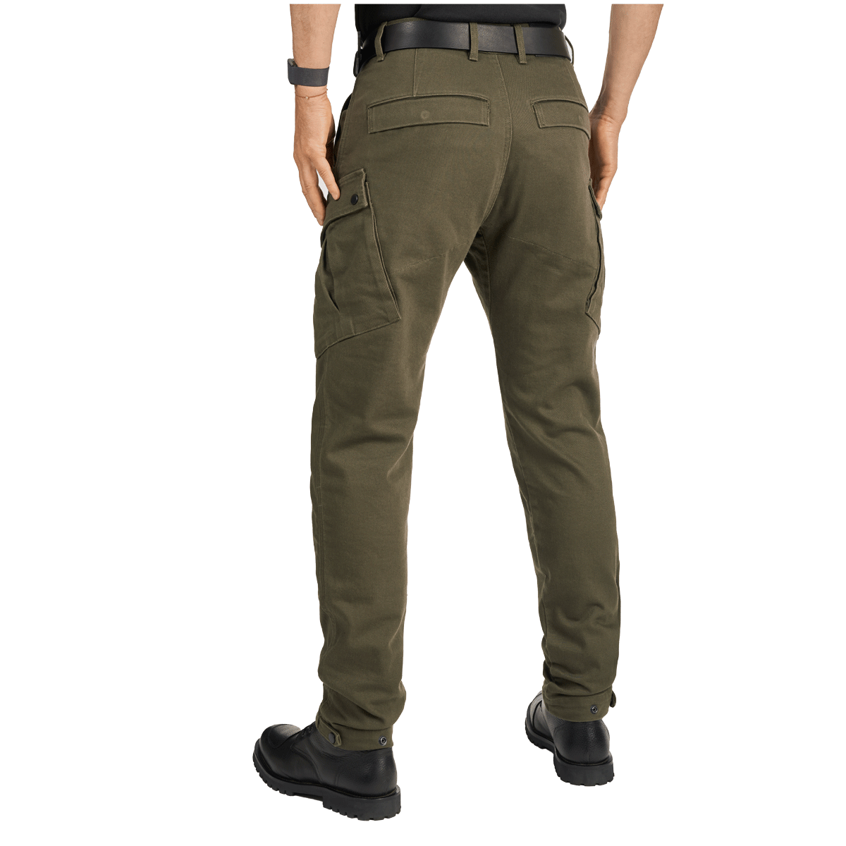 Pando Moto Mark AAA Cargo Jeans Olive FREE UK Delivery, FREE 365 Day Returns | Moto Central